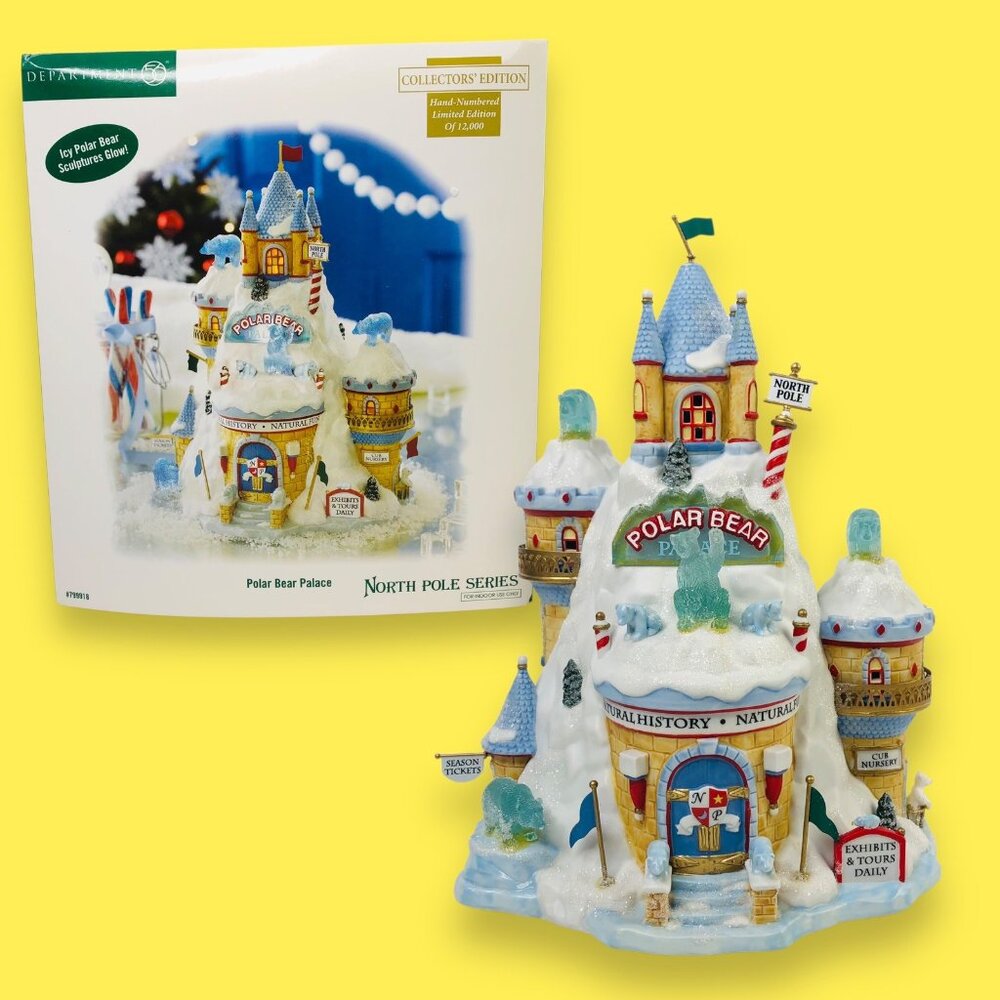 Dept 56 Polar Bear Palace 799918 Collectors Edition North Pole Series New Gift